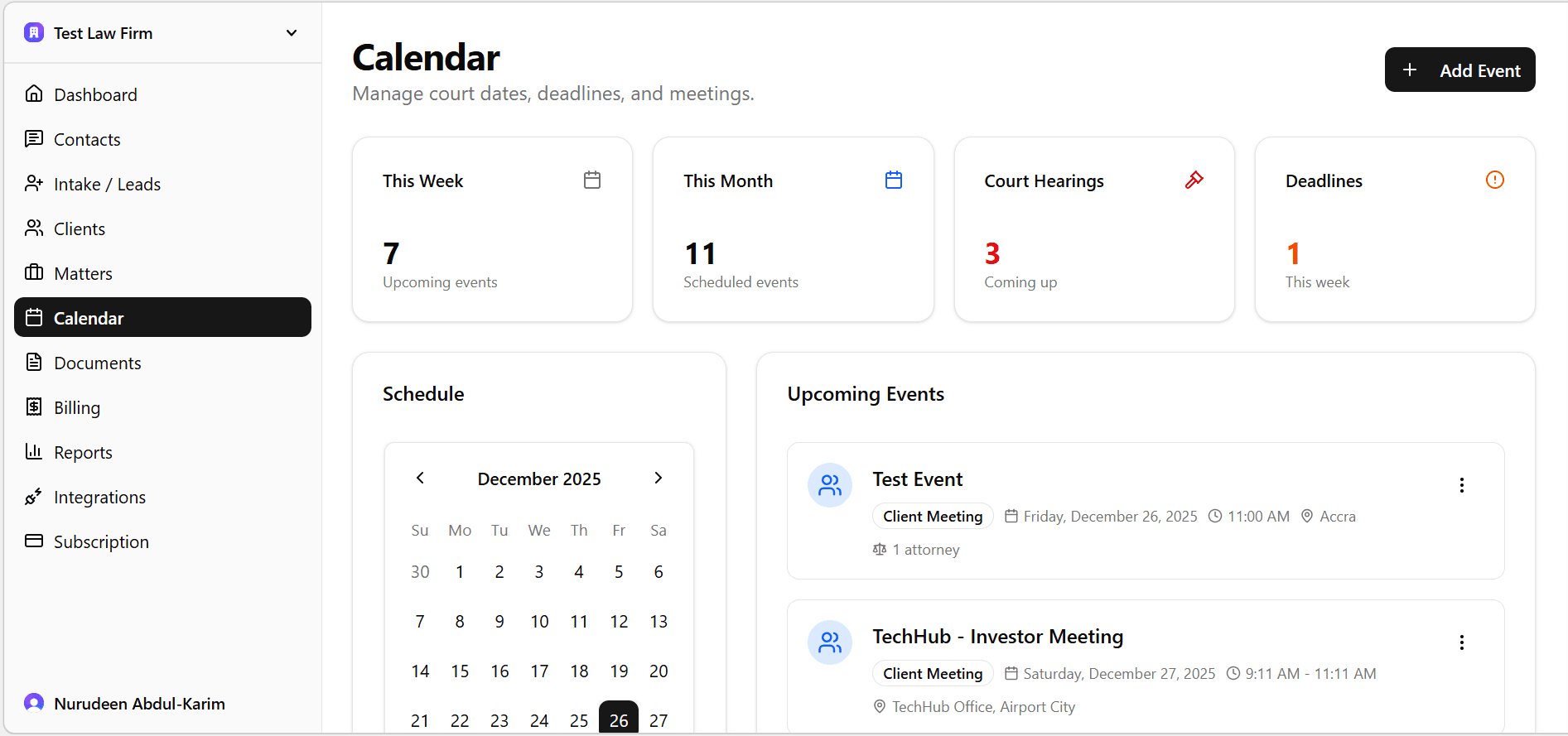 Calendar & Scheduling